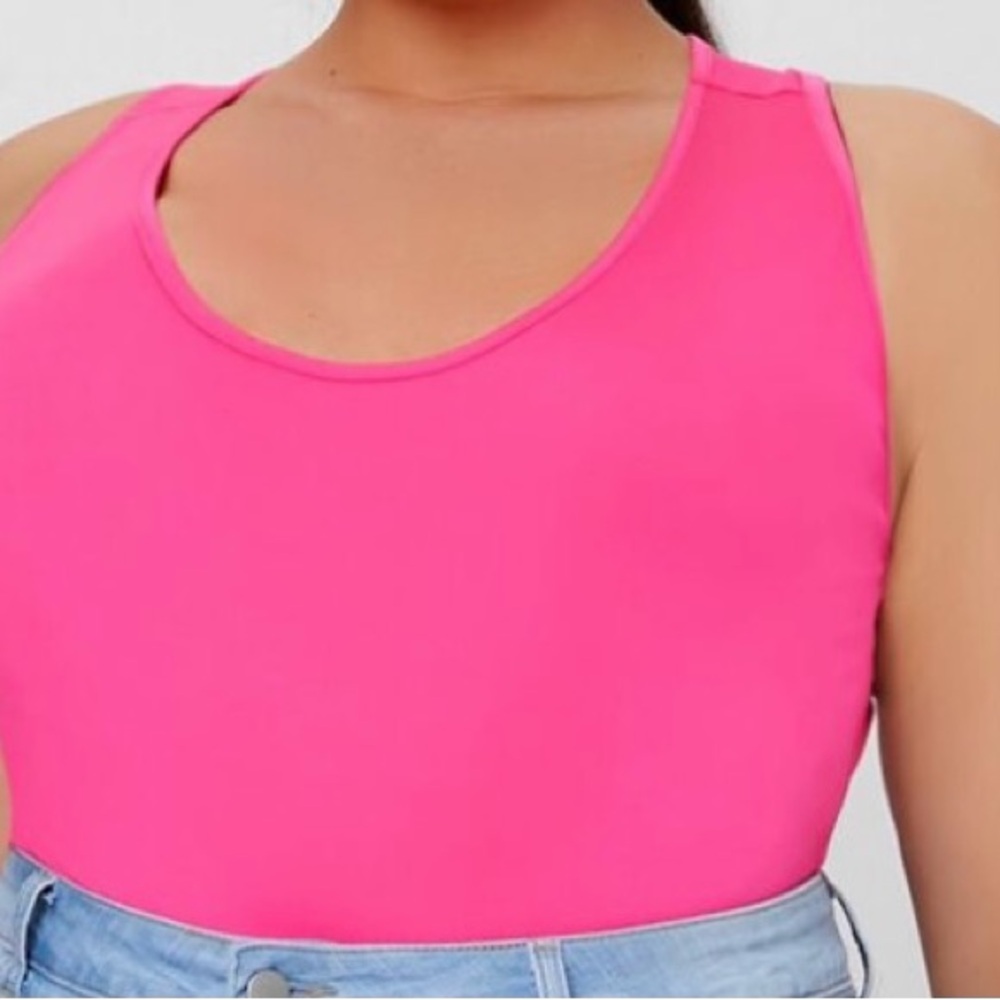 Plus size Scoop Neck Tank Bodysuit - Picture 2 of 5